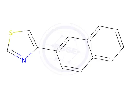 Chemical structure of 4-(2-naphthyl)-1,3-thiazole