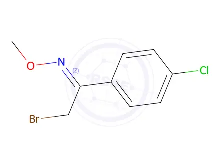 Chemical structure of (Z)-[2-Bromo-1-(4-chlorophenyl)ethylidene](methoxy)amine