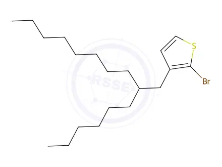 Chemical structure of 2-Bromo-3-(2-hexyl-decyl)-thiophene