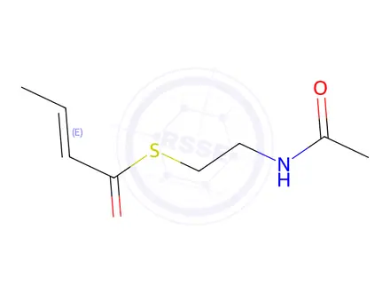 Chemical structure of S-crotonyl-N-acetylcysteamine