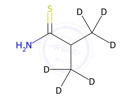Chemical structure of 2-Methyl-d3-propane-3,3,3-d3-thioamide