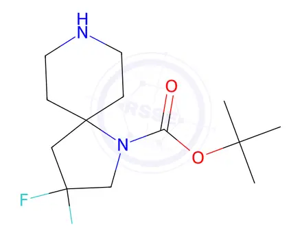 Chemical structure of Tert-butyl 3,3-difluoro-1,8-diazaspiro[4.5]Decane-1-carboxylate