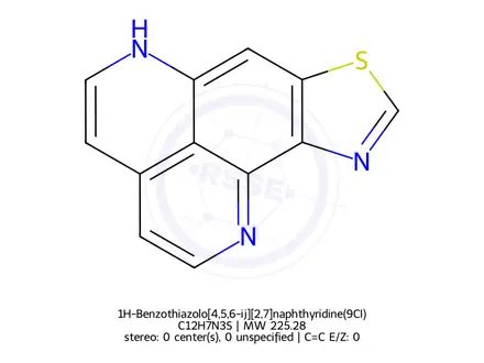 Chemical structure of 1H-Benzothiazolo[4,5,6-ij][2,7]naphthyridine(9CI)