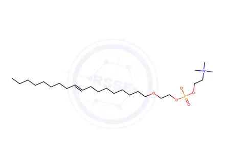 Chemical structure of 2-(Octadec-9-en-1-yloxy)ethyl (2-(trimethylammonio)ethyl) phosphate