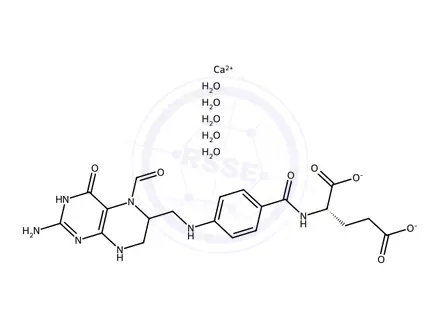 Chemical structure of Leucovorin Calcium Salt Pentahydrate