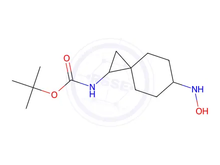 Chemical structure of tert-butyl N-[6-(hydroxyamino)spiro[2.5]octan-2-yl]carbamate