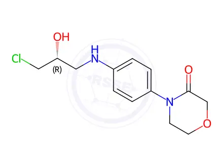 Chemical structure of Rivaroxaban Impurity E