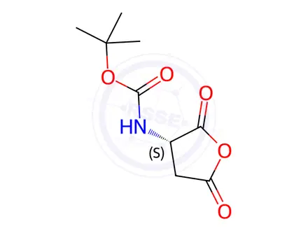 Chemical structure of Boc-L-Aspartic anhydride