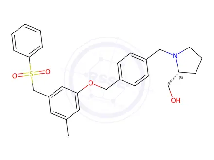 Chemical structure of PF 543