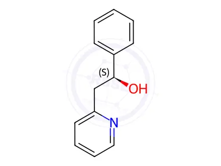 Chemical structure of (1S)-1-phenyl-2-(pyridin-2-yl)ethan-1-ol
