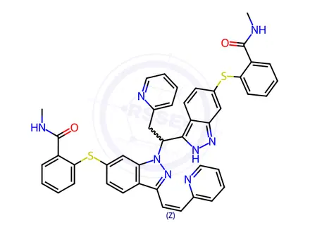 Chemical structure of Axitinib dimer Impurity 1
