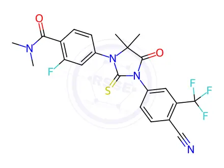 Chemical structure of N-Dimethyl Enzalutamide