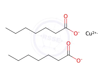 Chemical structure of COPPER HEPTANOATE