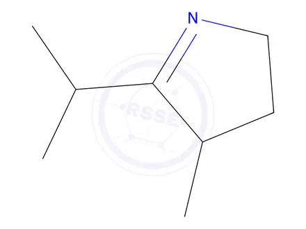 Chemical structure of 2H-Pyrrole,3,4-dihydro-4-methyl-5-(1-methylethyl)-(9CI)