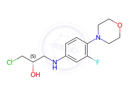Chemical structure of Linezolid Chlorohydrin Impurity