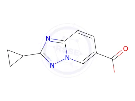 Chemical structure of 2-Cyclopropyl-[1,2,4]triazolo[1,5-a]pyridine-6-carboxylic acid