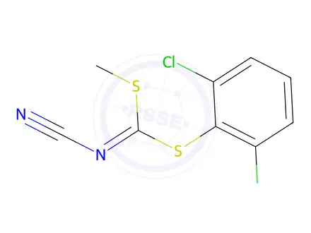 Chemical structure of (2,6-DICHLOROPHENYL) METHYL CYANOCARBONIMIDODITHIOATE