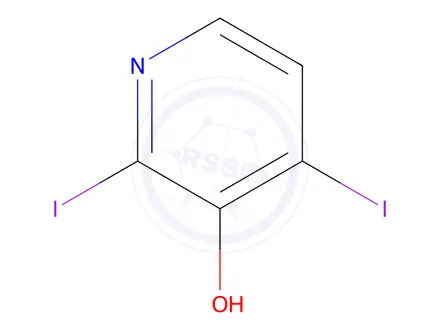 Chemical structure of 2,4-Diiodopyridin-3-ol