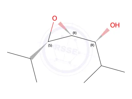 Chemical structure of Oxiranemethanol,alpha,3-bis(1-methylethyl)-,[2alpha(R*),3alpha]-(9CI)