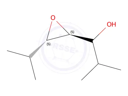 Chemical structure of Oxiranemethanol,alpha,3-bis(1-methylethyl)-,[2alpha(S*),3alpha]-(9CI)