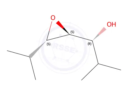 Chemical structure of Oxiranemethanol,alpha,3-bis(1-methylethyl)-,[2alpha(S*),3bta]-(9CI)