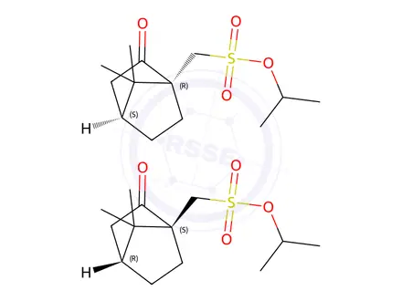 Chemical structure of Camphor Impurity 10 ((±)-Camphor Sulfonic Acid Isopropyl Ester)