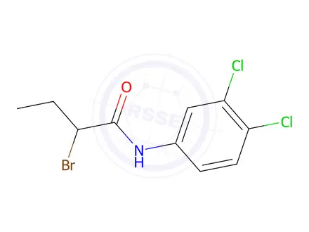 Chemical structure of 2-Bromo-N-(3,4-dichlorophenyl)butanamide