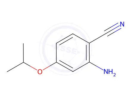 Chemical structure of Benzonitrile, 2-amino-4-(1-methylethoxy)-