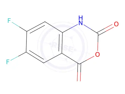 Chemical structure of 6,7-difluoro-2H-3,1-benzoxazine-2,4(1H)-dione