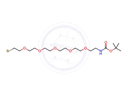 Chemical structure of Bocnh-PEG5-CH2CH2Br