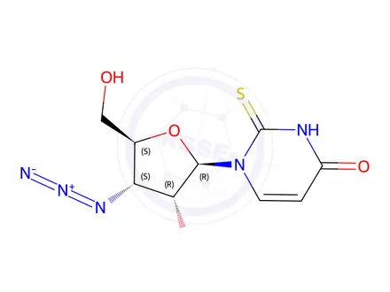 Chemical structure of 3'-Azido-3'-deoxy-2-thiouridine