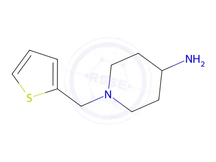 Chemical structure of 1-[(thiophen-2-yl)methyl]piperidin-4-amine