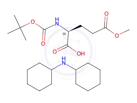 Chemical structure of Boc-Glu(OMe)-OH · DCHA