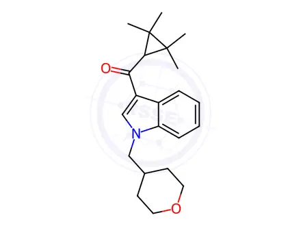 Chemical structure of [1-[(Tetrahydro-2H-pyran-4-yl)methyl]-1H-indol-3-yl](2,2,3,3-tetramethylcyclopropyl)methanone