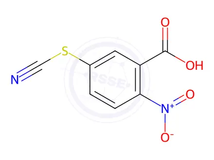 Chemical structure of 2-Nitro-5-thiocyanatobenzoic Acid