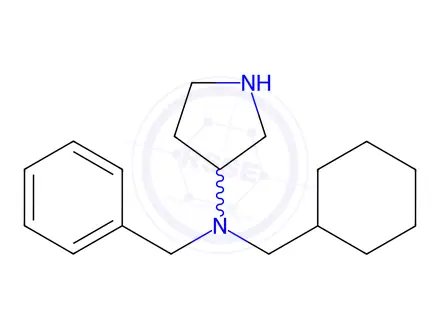 Chemical structure of N-Benzyl-N-(cyclohexylmethyl)pyrrolidin-3-amine