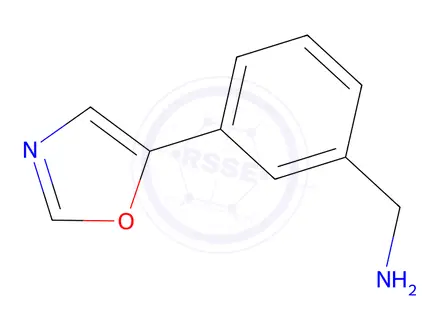 Chemical structure of [3-(1,3-oxazol-5-yl)phenyl]methanamine hydrochloride