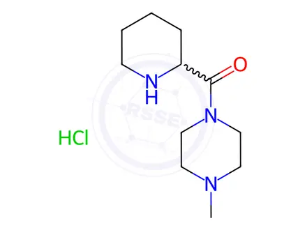 Chemical structure of (4-Methyl-1-piperazinyl)(2-piperidinyl)methanonehydrochloride