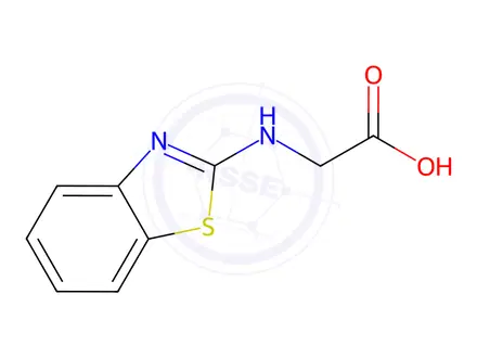 Chemical structure of 2-(1,3-Benzothiazol-2-ylamino)acetic acid
