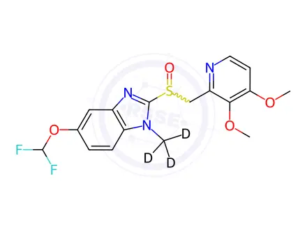 Chemical structure of Pantoprazole Sodium Impurity 29-d3 (Pantoprazole Sodium Sesquihydrate EP Impurity D-d3) (Mixture of Enantiomers)