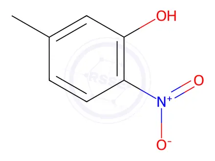 Chemical structure of 5-Methyl-2-Nitrophenol