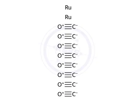 Chemical structure of Ruthenium carbonyl