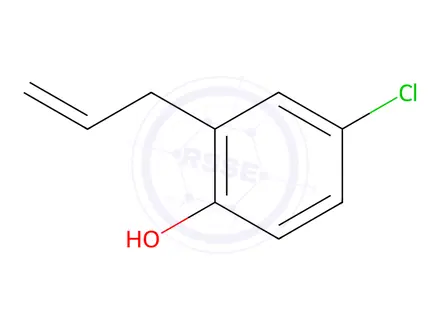 Chemical structure of 4-chloro-2-(prop-2-en-1-yl)phenol