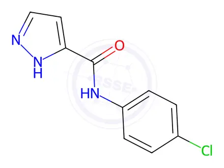Chemical structure of N-(4-Chlorophenyl)-1H-pyrazole-3-carboxamide