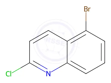 Chemical structure of 5-Bromo-2-chloroquinoline