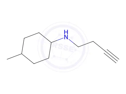 Chemical structure of n-(But-3-yn-1-yl)-4-methylcyclohexan-1-amine
