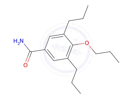 Chemical structure of 3,5-Dipropyl-4-propoxybenzamide