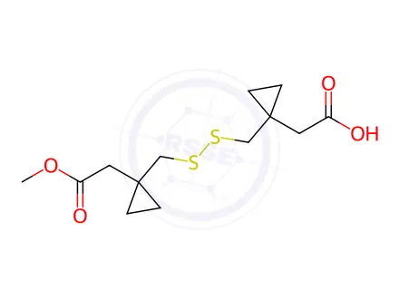 Chemical structure of 1,1'-[Dithiobis(methylene)]biscyclopropaneacetic Acid Methyl Ester
