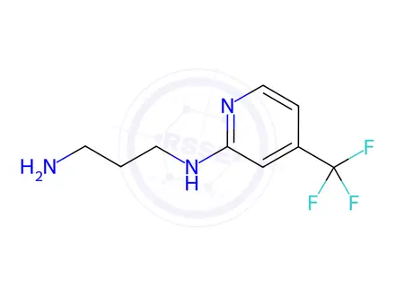 Chemical structure of N1-(4-(Trifluoromethyl)pyridin-2-yl)propane-1,3-diamine