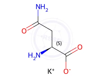 Chemical structure of Asparagine Potassium